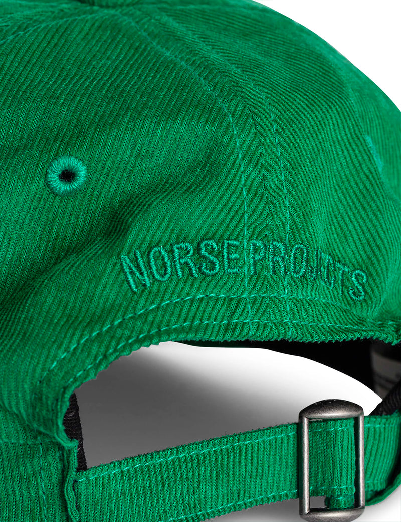 Norse Projects Baby Corduroy Sports Cap - Sporting Green