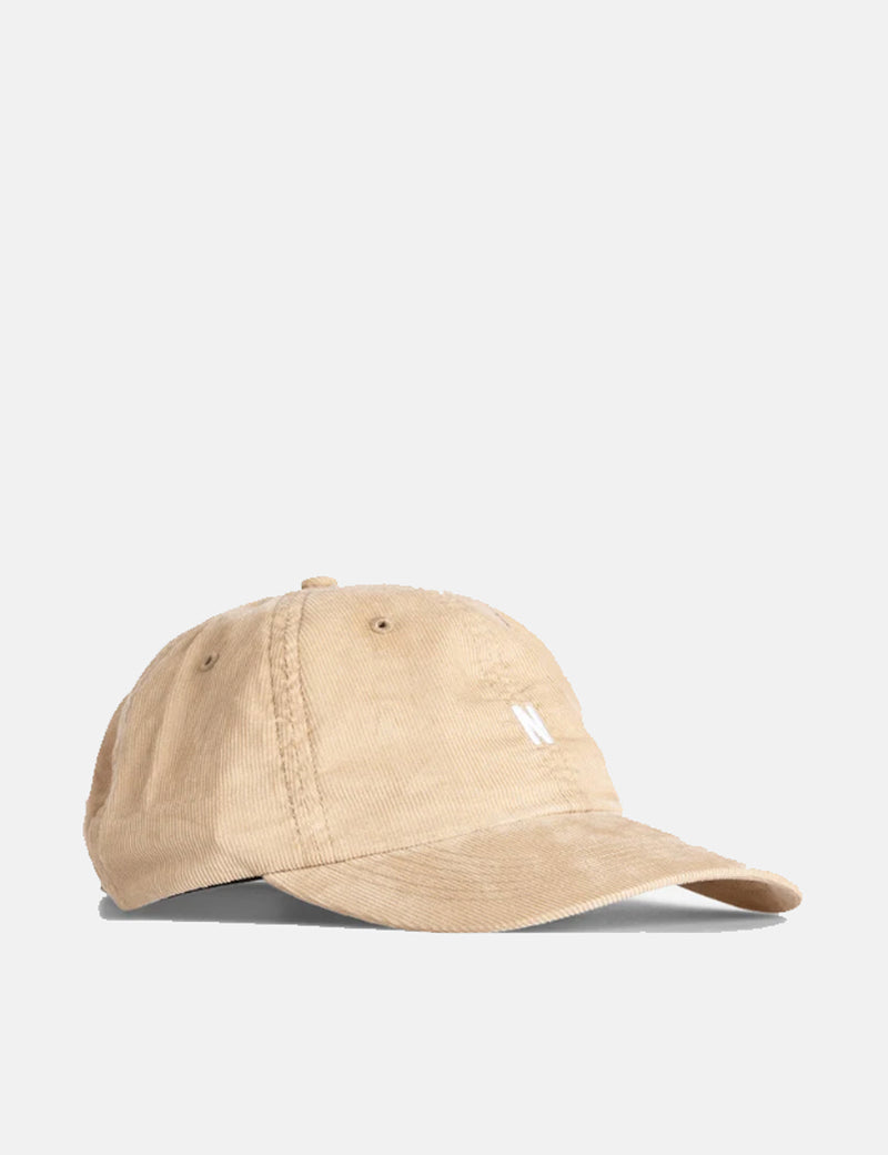 Casquette de sport en velours côtelé pour bébé Norse Projects - Kaki Marron