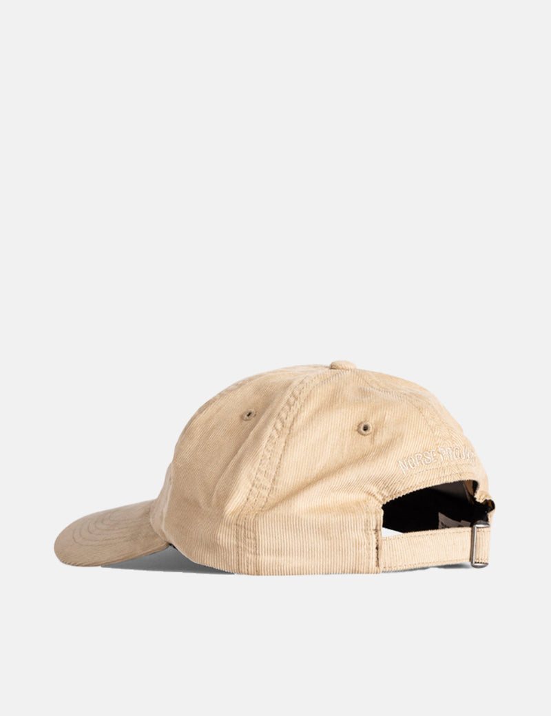 Casquette de sport en velours côtelé pour bébé Norse Projects - Kaki Marron