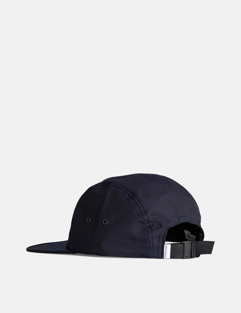 Norse Projects Technical Twill 5 Panel Cap - Dark Navy