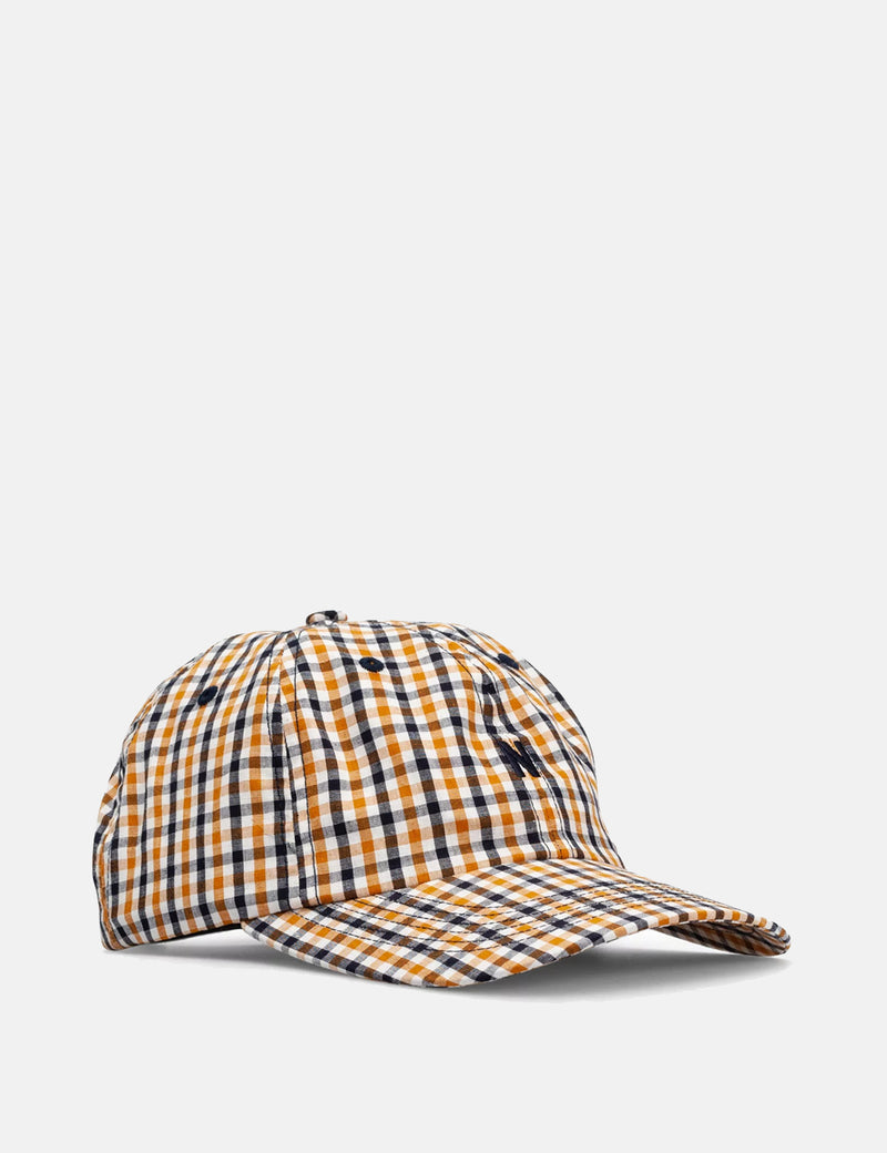 Norse Projects Gingham SportsCap-サンウォッシュドイエロー