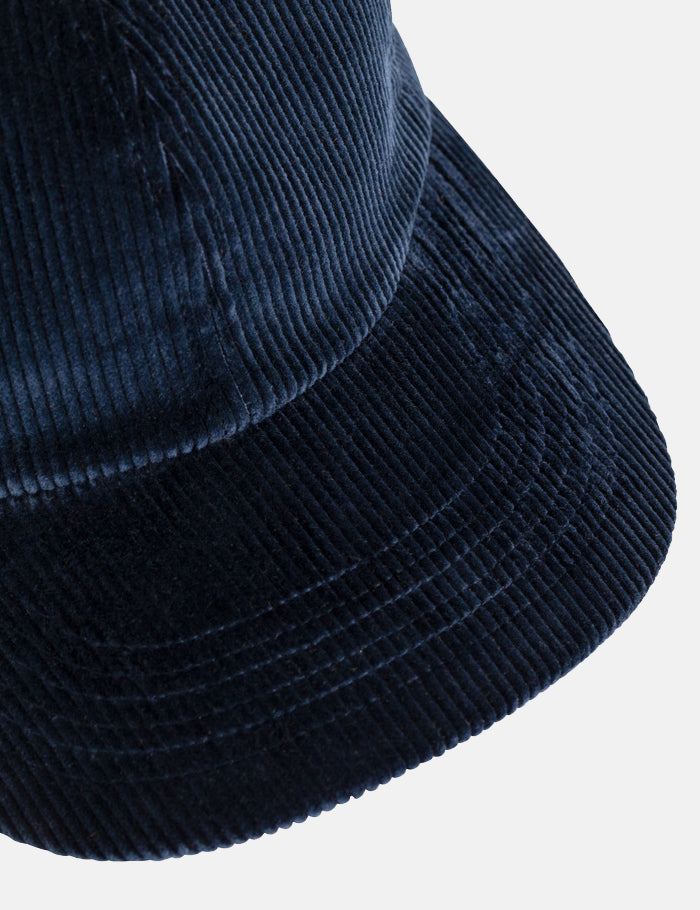 Norse Projects Wide Wale Cord Sports Cap - Ensign Blue