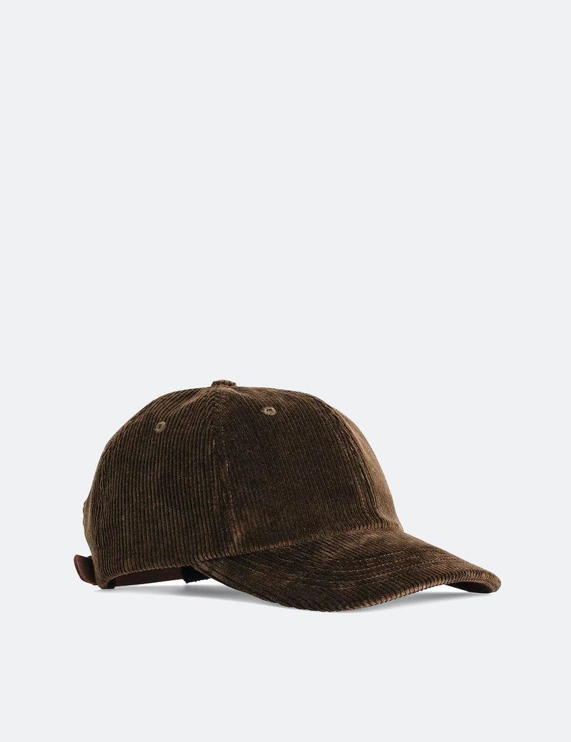Norse Projects Wide Wale Cord Sports Cap - Beech Green