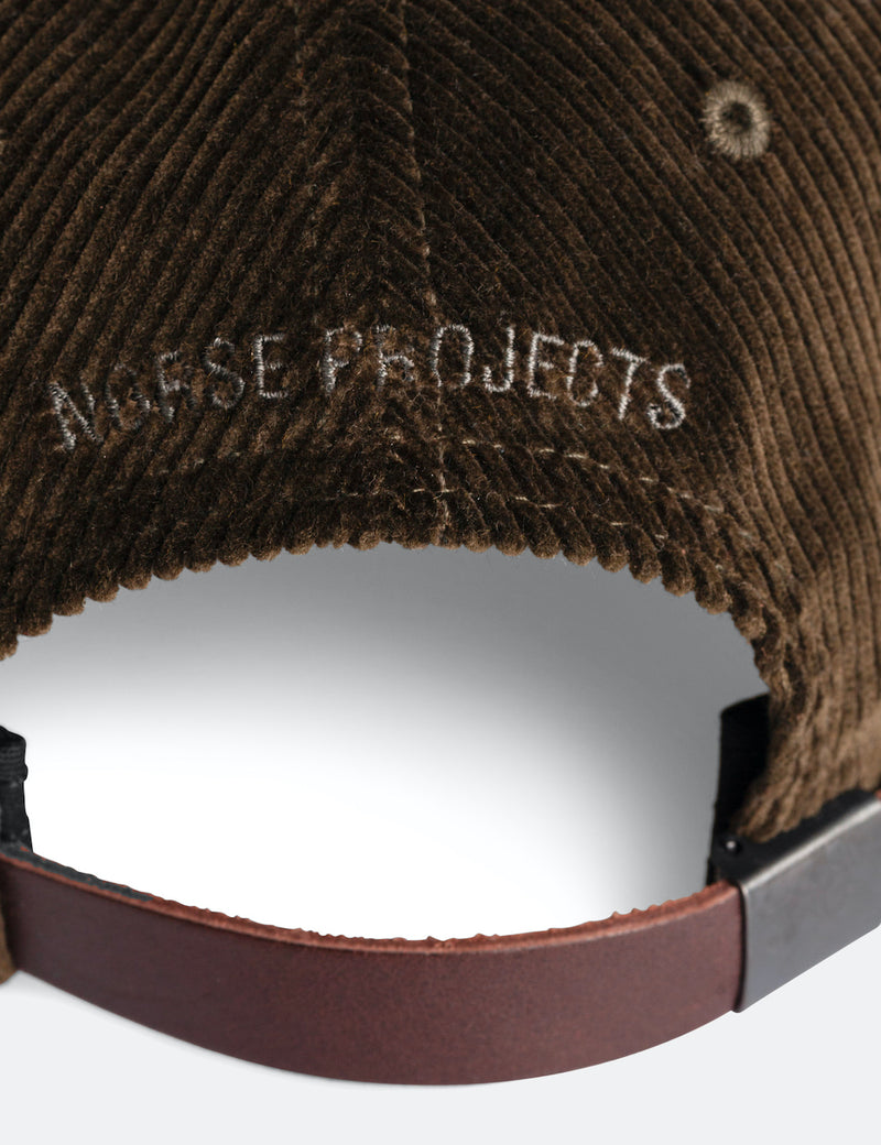 Norse Projects Wide Wale Cord 스포츠 캡-Beech Green