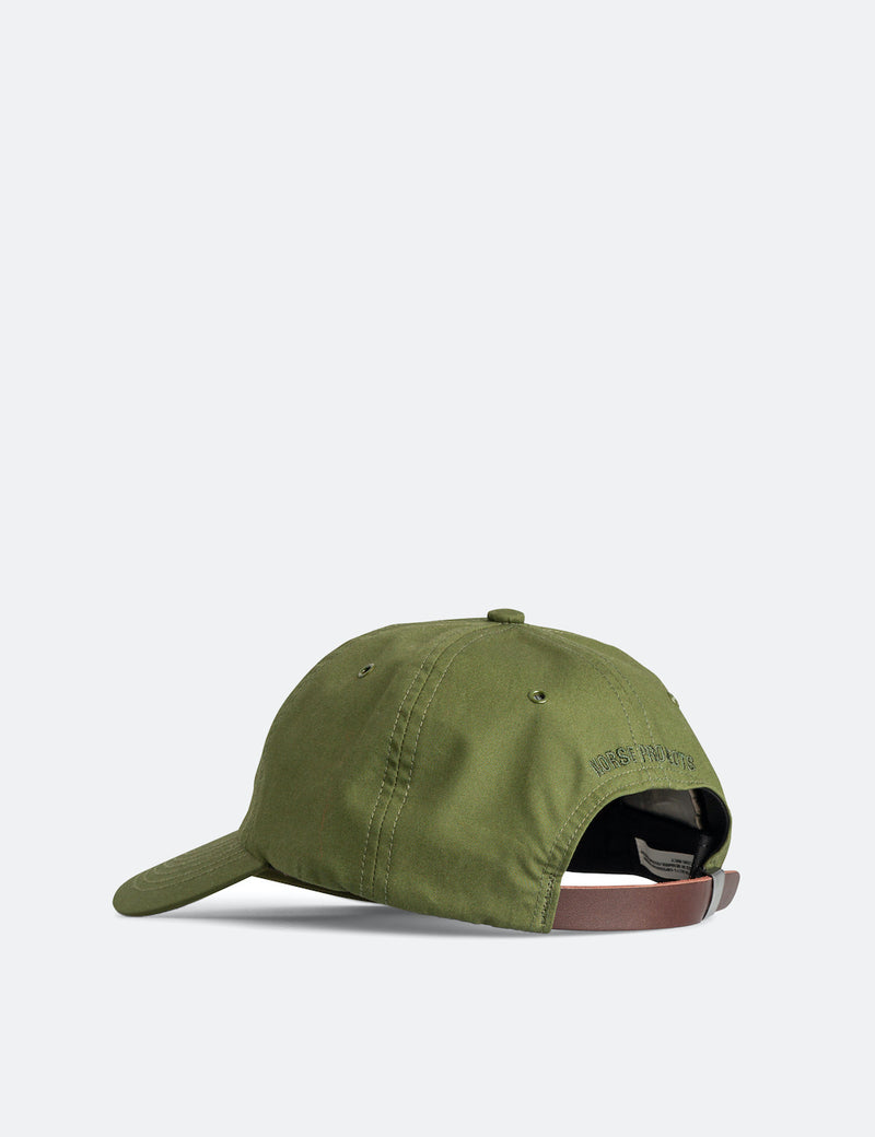 Norse Projects British Millerain Cambric Cap-Ivy Green