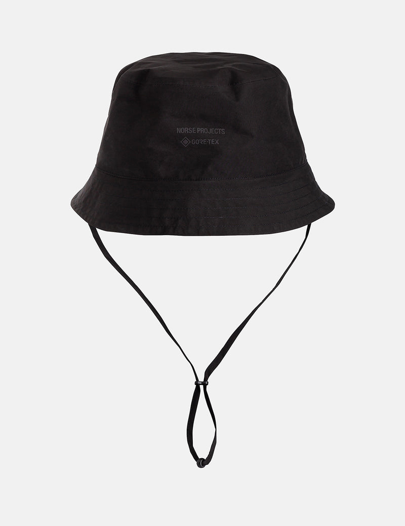 Norse Projects Gore Tex Bucket Hat - Black