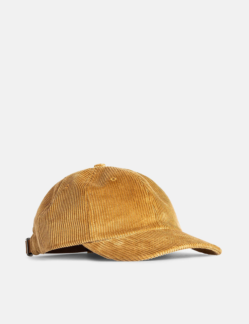 Norse Projects 8 Wale Cord Sports Cap - Utility Khaki