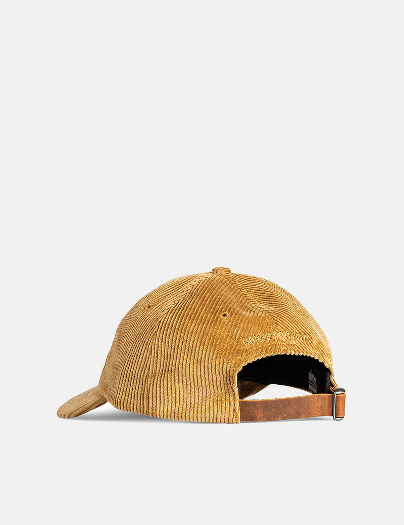 Norse Projects 8 Wale Cord Sports Cap - Utility Khaki
