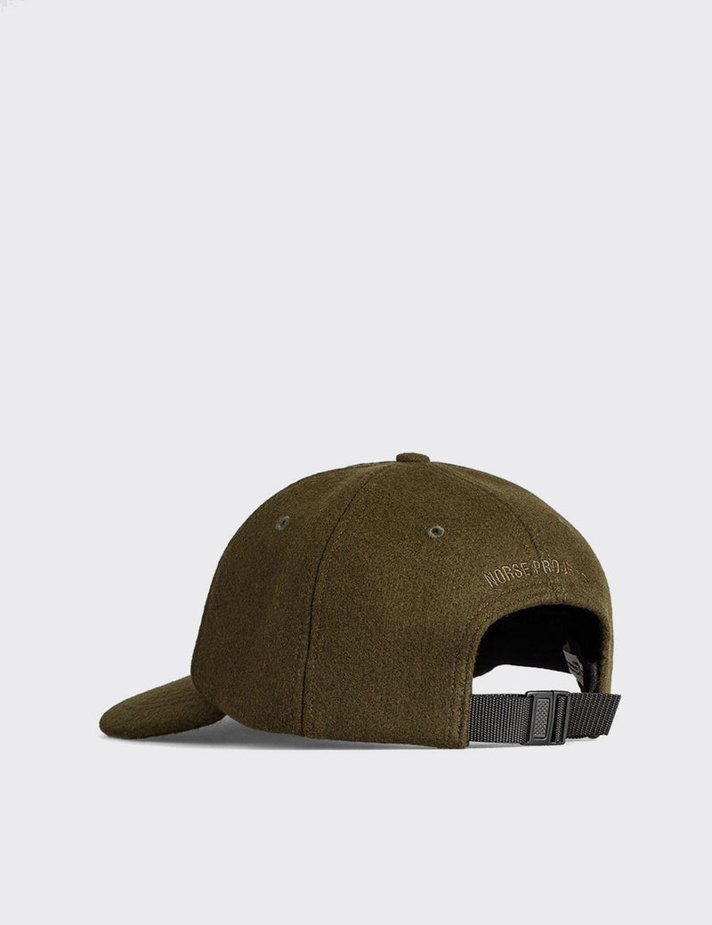 Norse Projects Melton Cap Tab Series - Beech Green