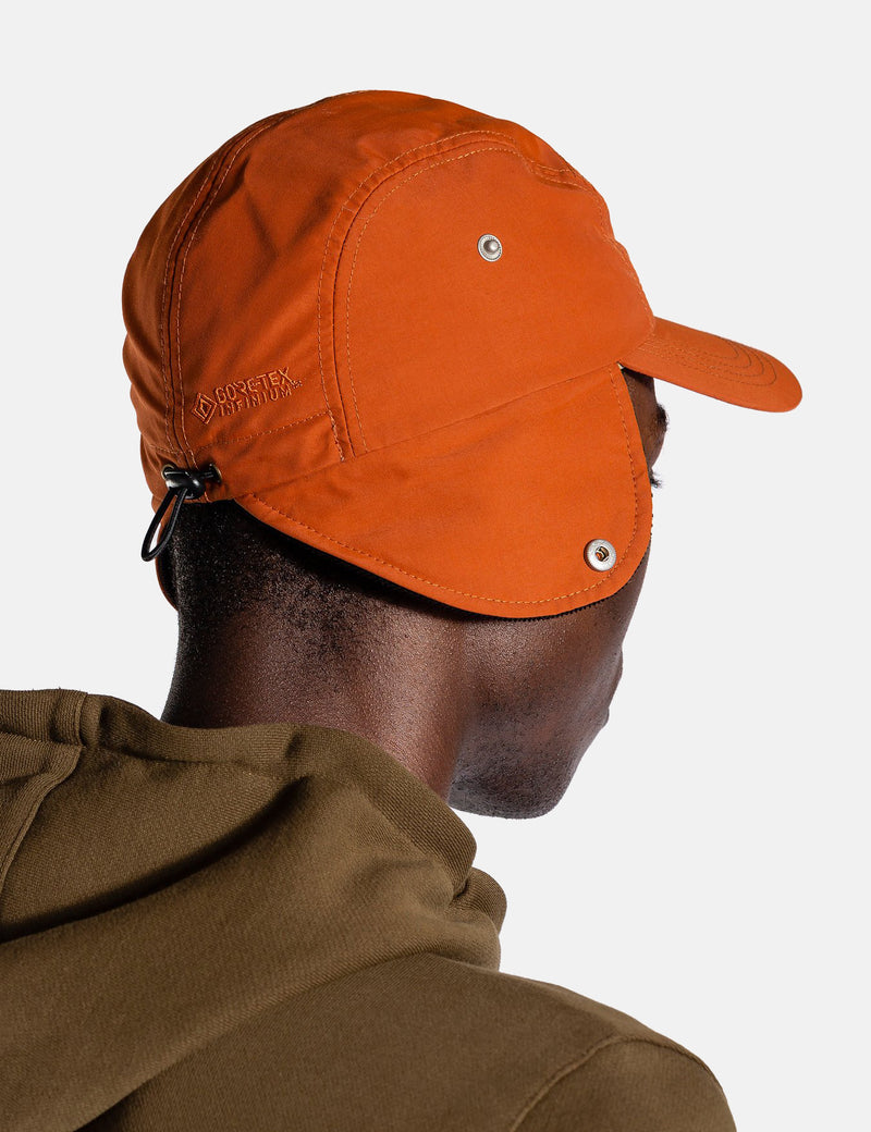 Norse Projects Nylon Flap Cap - Burnt Orange