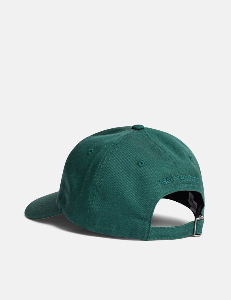 Casquette en Sergé Logo Point de Chaîne Norse Projects vert Dartmouth