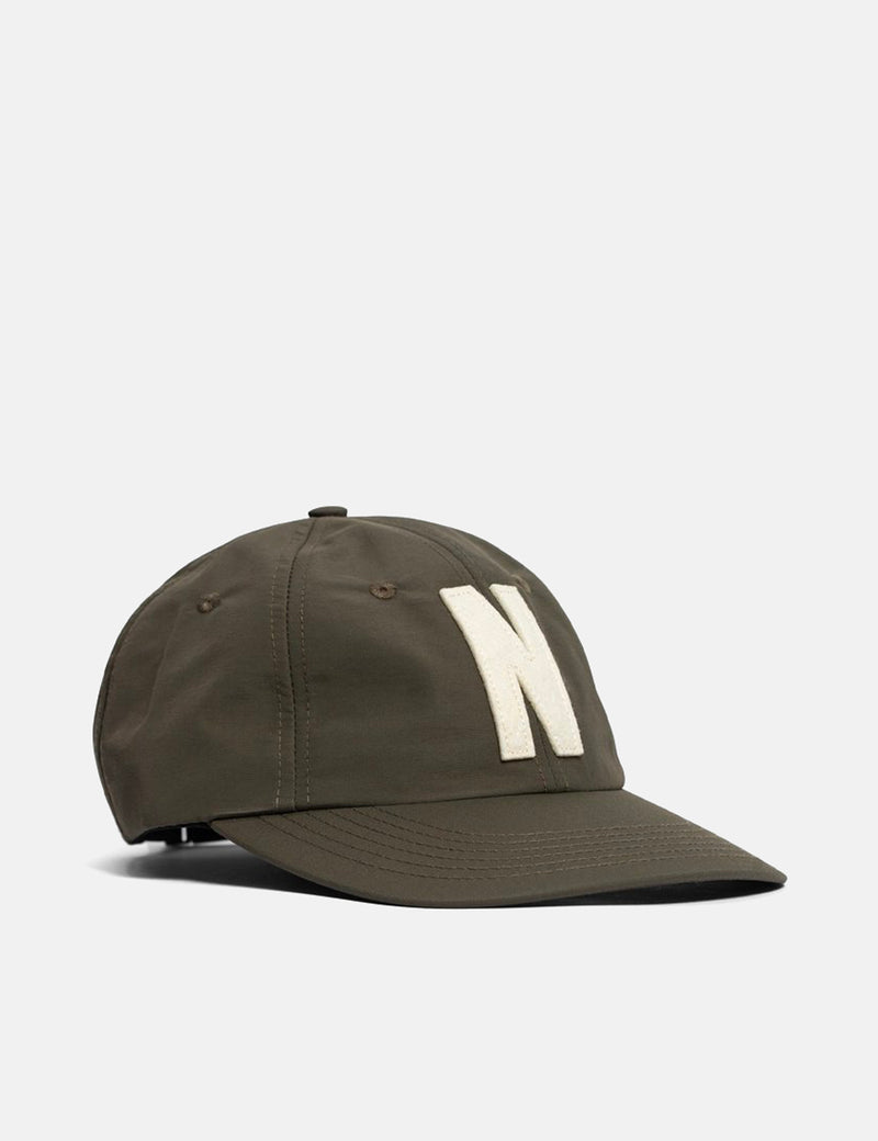 Norse Projects Nylon N Sports Cap - Ivy Green