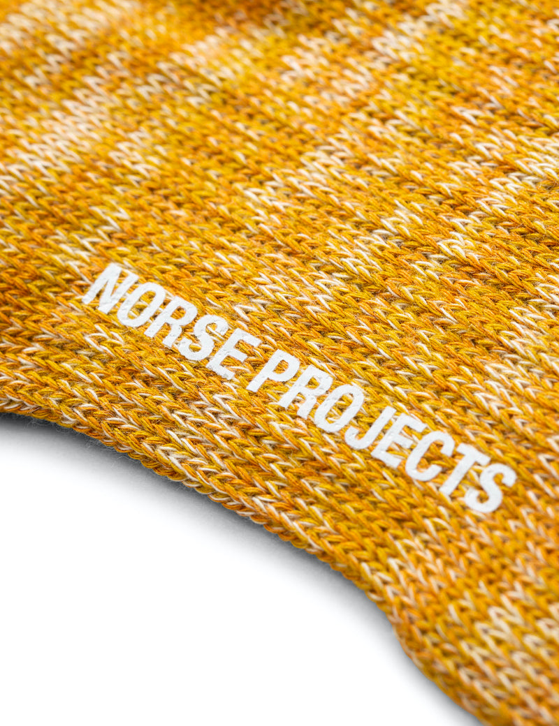 Norse Projects Bjarki Blend Socks - Montpellier Yellow