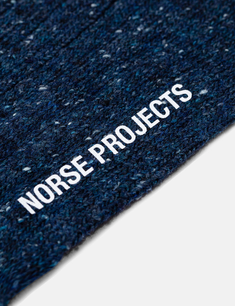 Norse Projects BjarkiNepsソックス-ダークネイビー