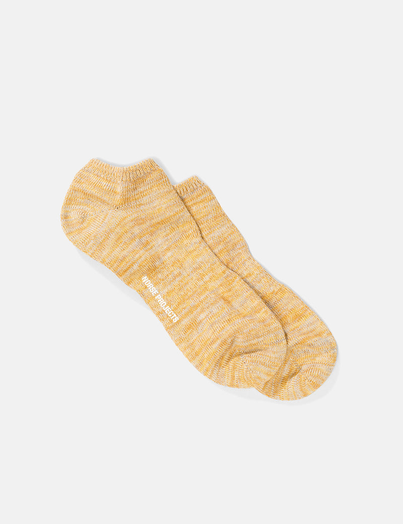 Norse Projects Haddi Blend Socks - Sunwashed Yellow
