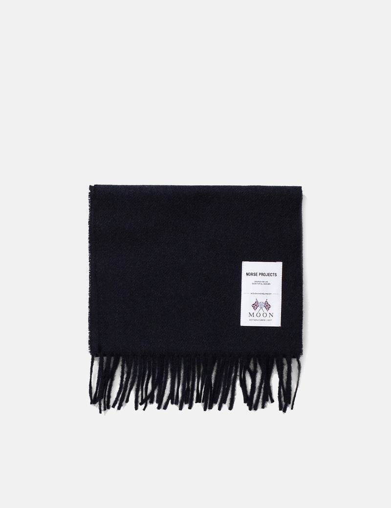 Norse Projects Moon Lambswool Scarf - Dark Navy