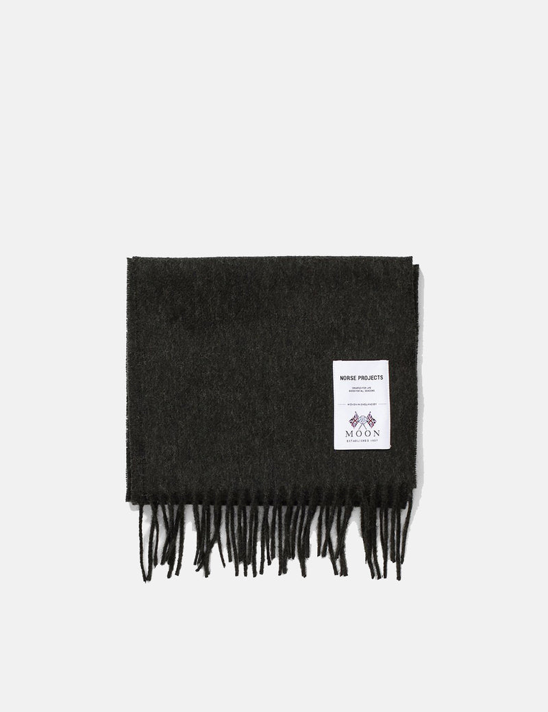 Norse Projects Moon Lambswool Scarf - Beech Green