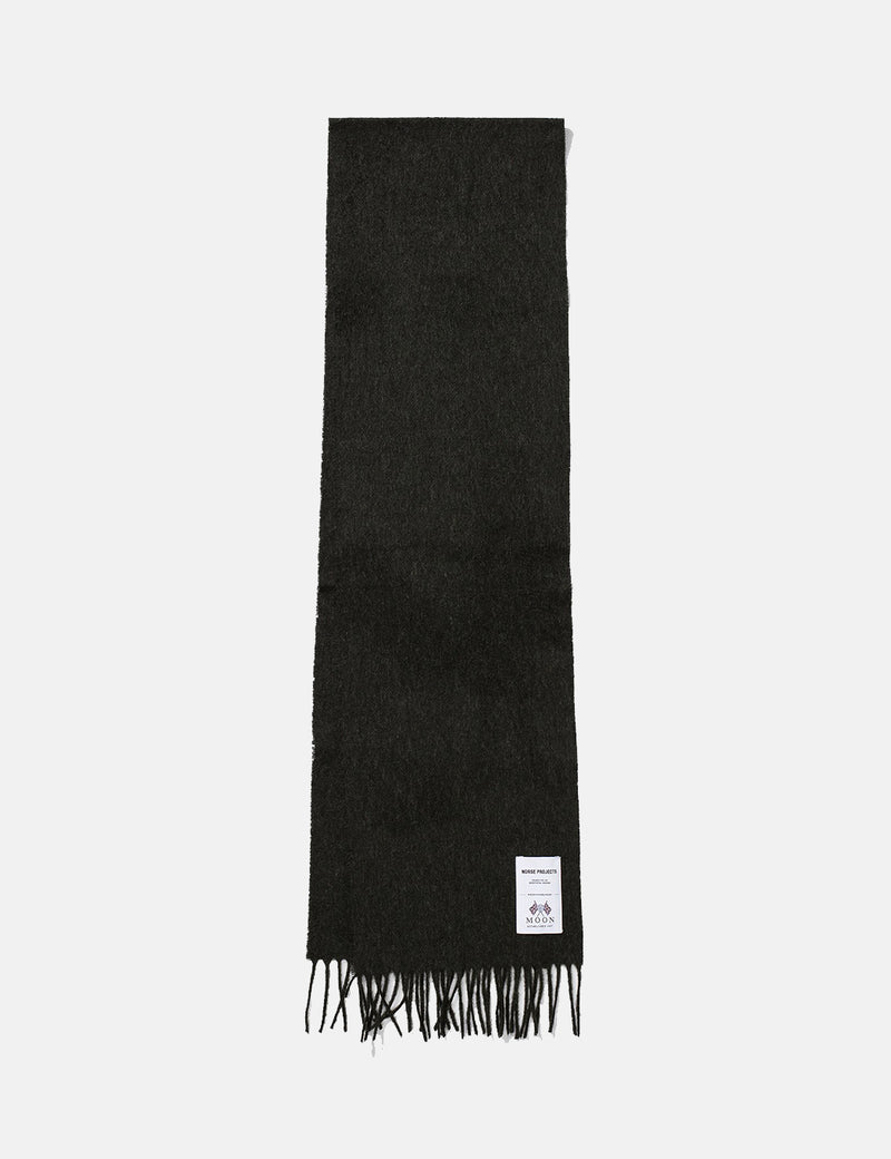 Norse Projects Moon Lambswool Scarf - Beech Green
