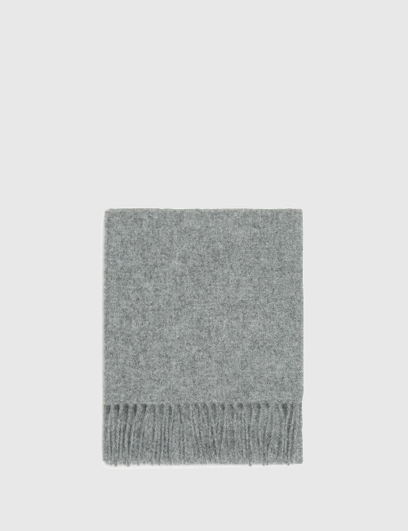 Norse Projects x Johnstons Lambswool Scarf - Mouse Grey