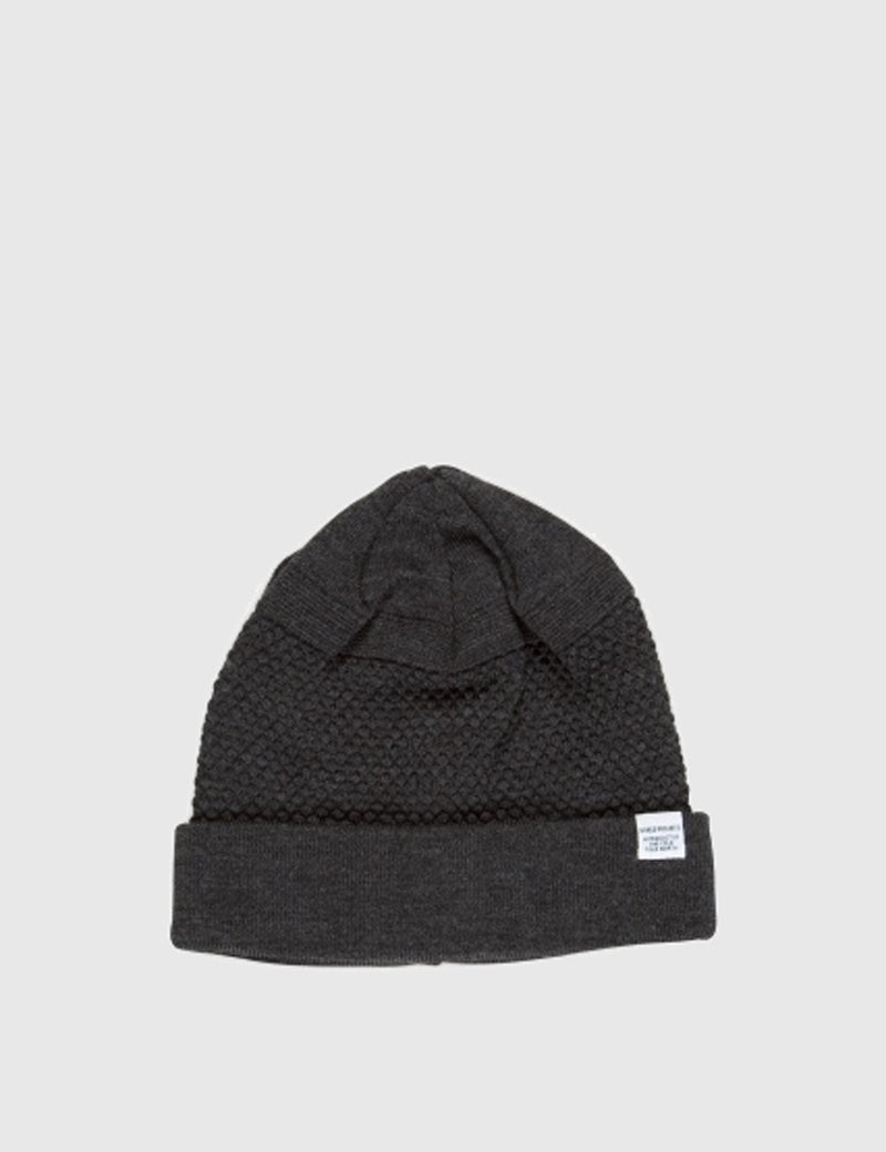 Norse Projects Bubble Beanie Hat - Charcoal Melange