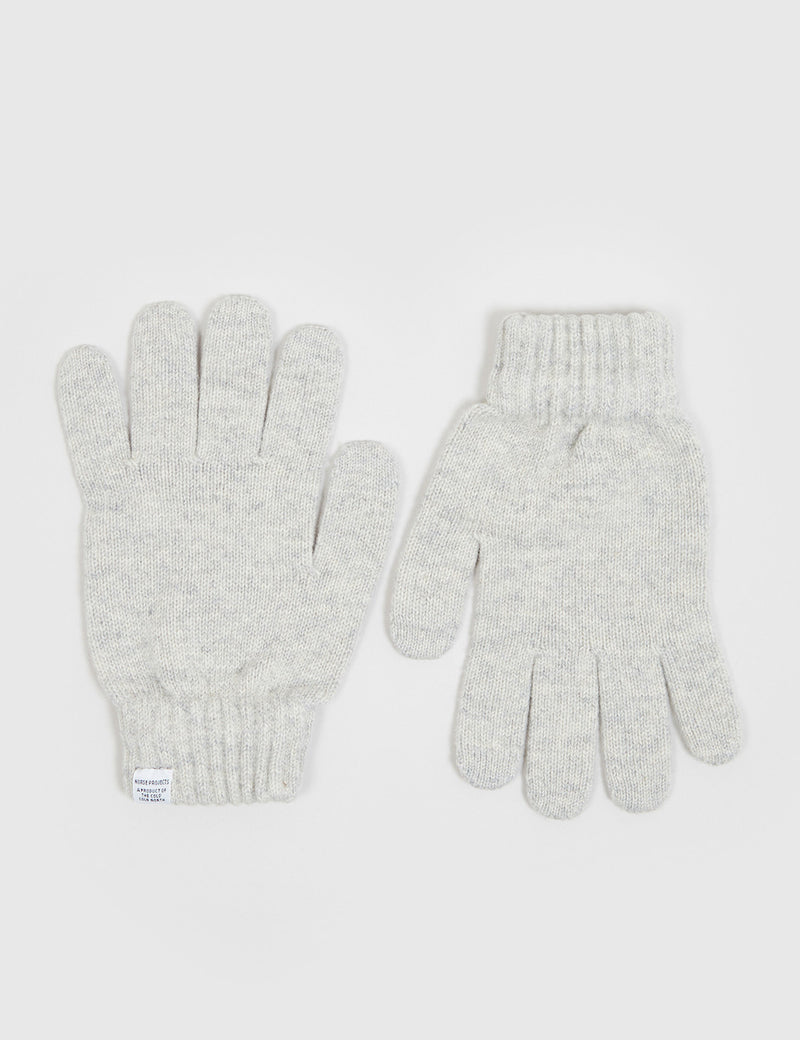Norse Projects Norse Gloves - Light Grey Melange