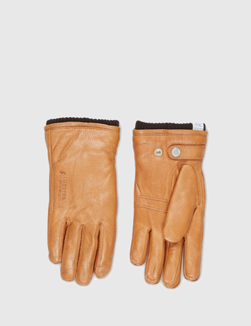 Norse Projects x Hestra Utsjo Sport Gloves (Leather) - Tobacco