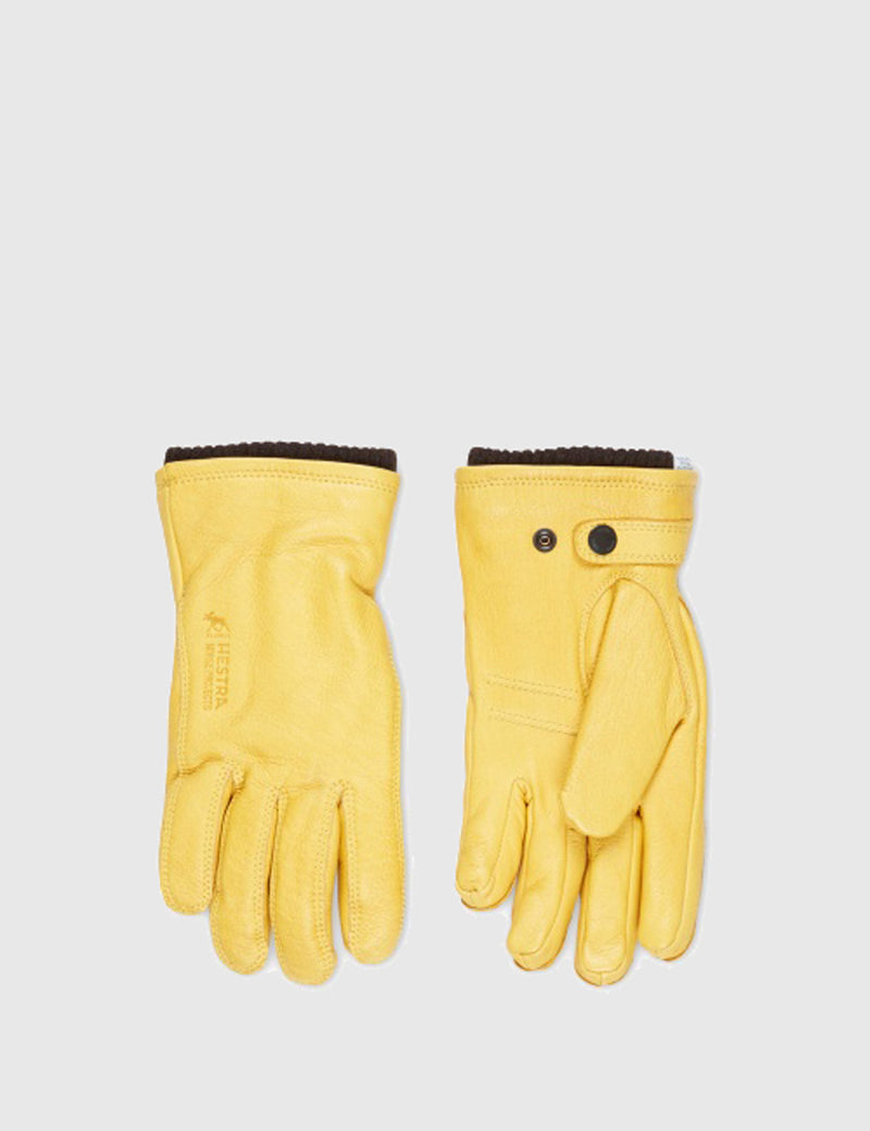 Norse Projects x Hestra Utsjo Sport Gloves (Leather) - Rapseed