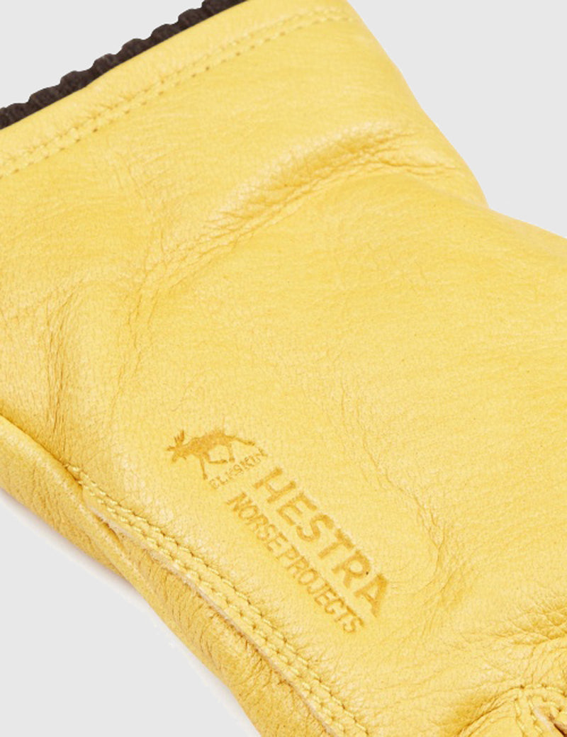 Norse Projects x Hestra Utsjo Sport Gloves (Leather) - Rapseed
