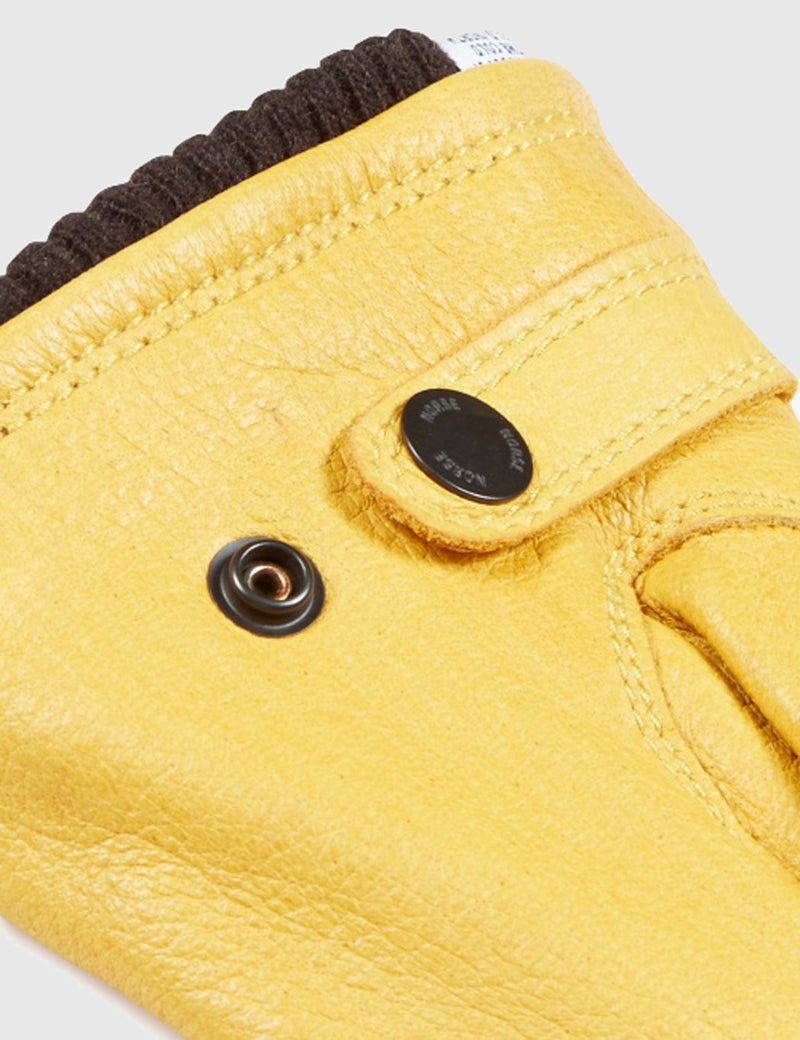 Norse Projects x Hestra Utsjo Sport Gloves (Leather) - Rapseed