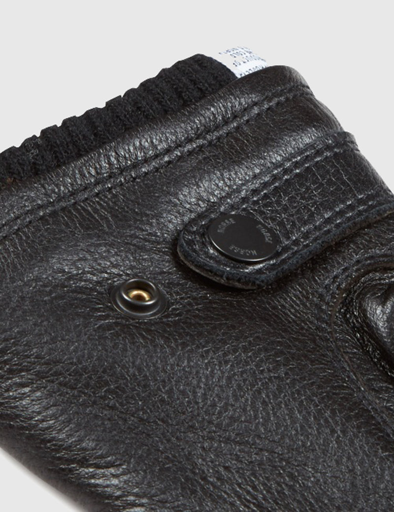 Norse Projects x Hestra Utsjo Sport Gloves (Leather) - Black