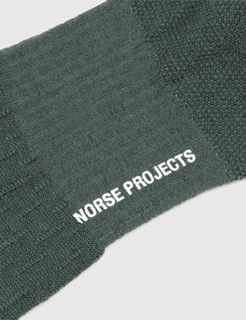 Norse Projects Bjarkl Wool Socks - Verge Green
