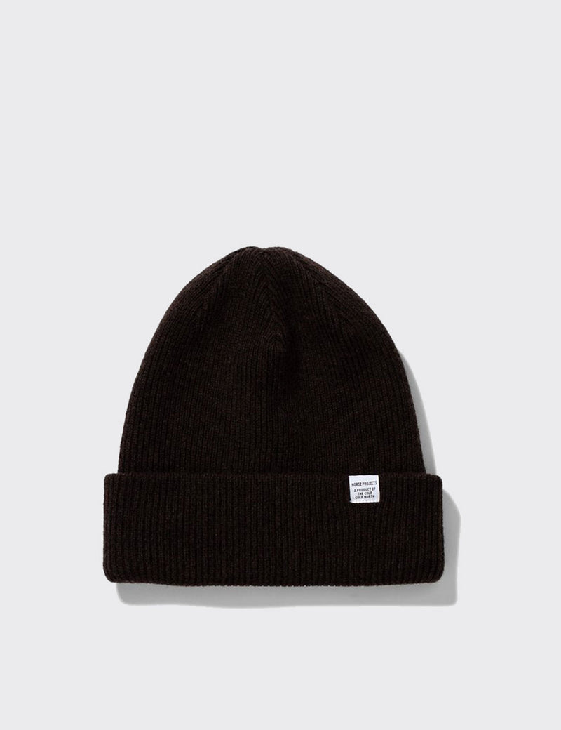 Norse Projects Bonnet Norse - Marron Foncé Truffe