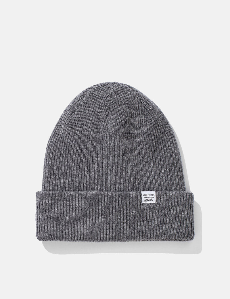Norse Projects Norse BeanieHat-グレーメランジ