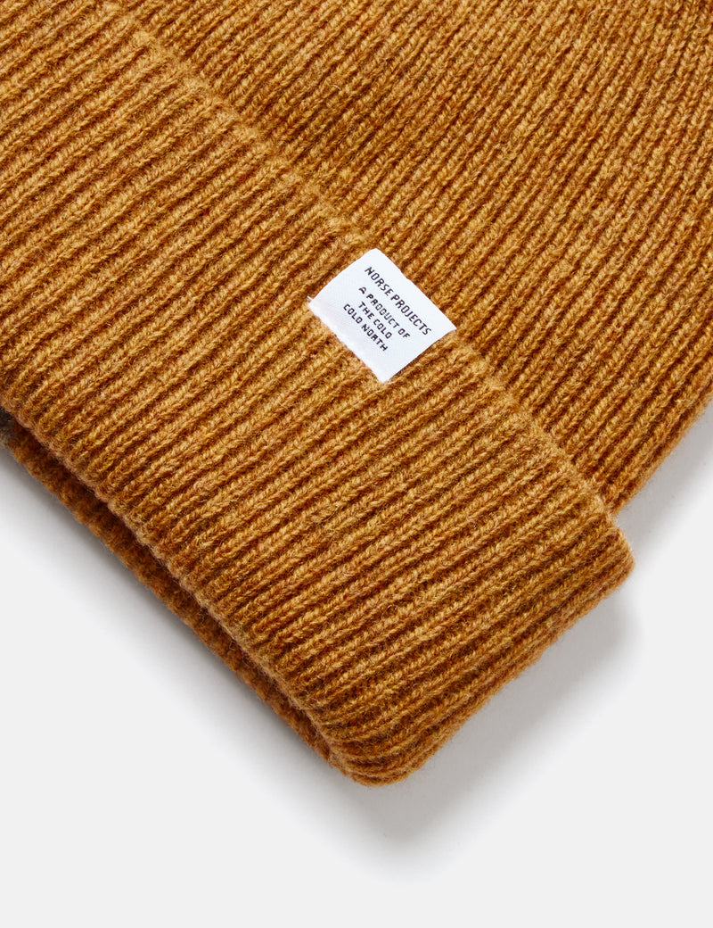 Norse Projects Norse BeanieHat-マスタードイエロー