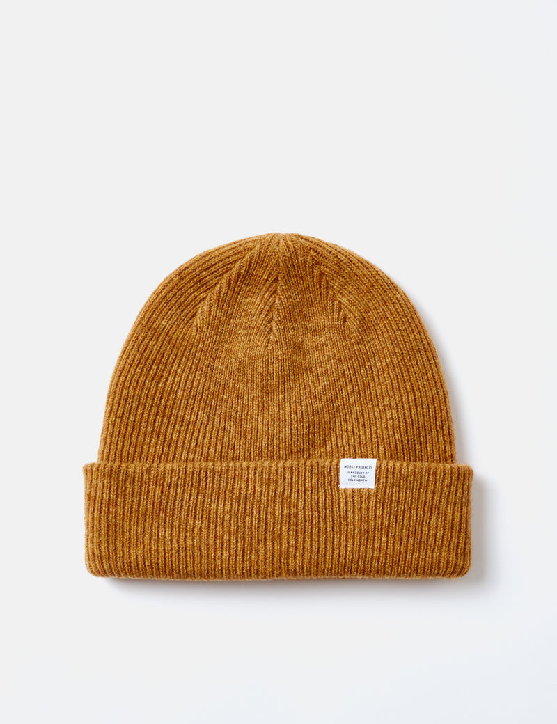 Norse Projects Norse BeanieHat-マスタードイエロー