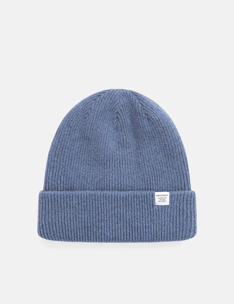 Norse Projects Norse Beanie - Calcite Blue