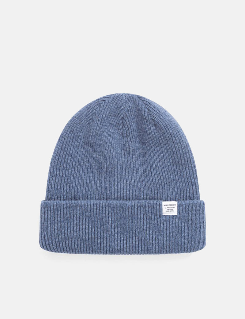 Norse Projects Norse Beanie - Calcite Blue