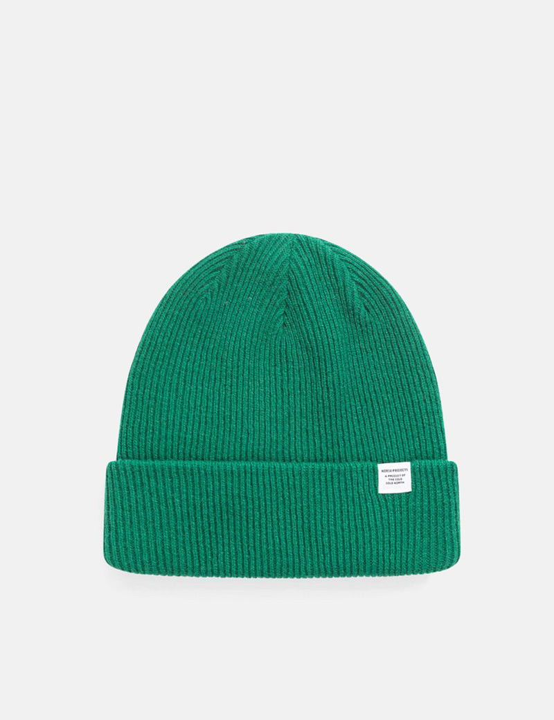 Norse Projects Norse Beanie - Bottle Green