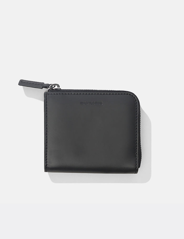 Norse Projects Marko Zip Wallet (Leather) - Black