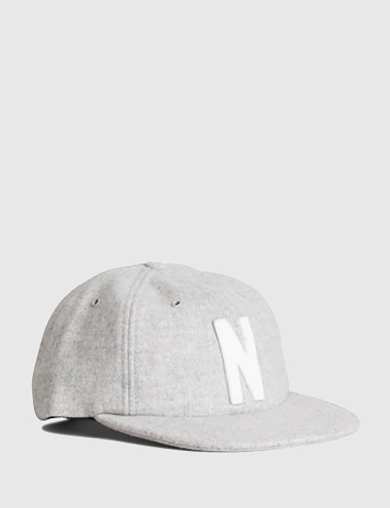 Casquette Norse Projects Norse Wool - Gris Clair