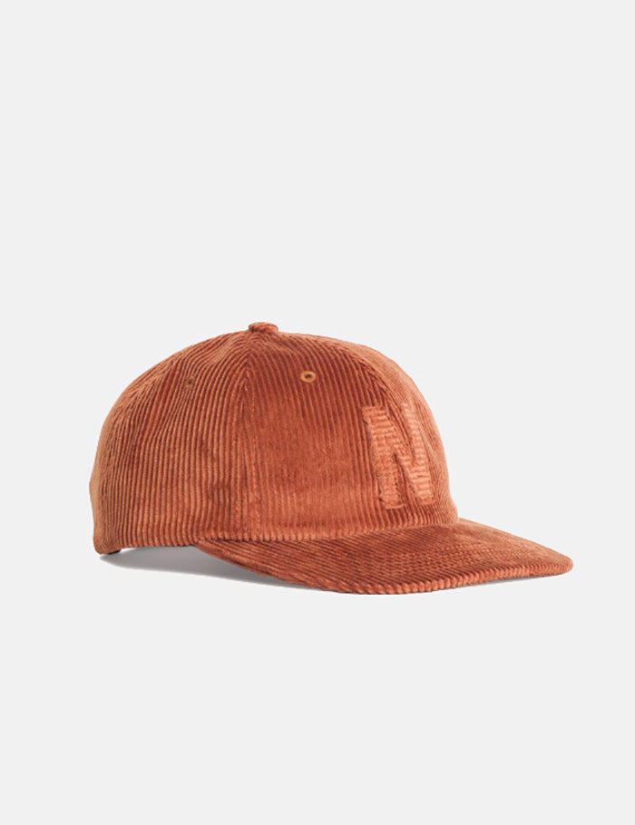 Casquette 6 Panneaux Norse Projects (Velours Côtelé) - Marron Zircon