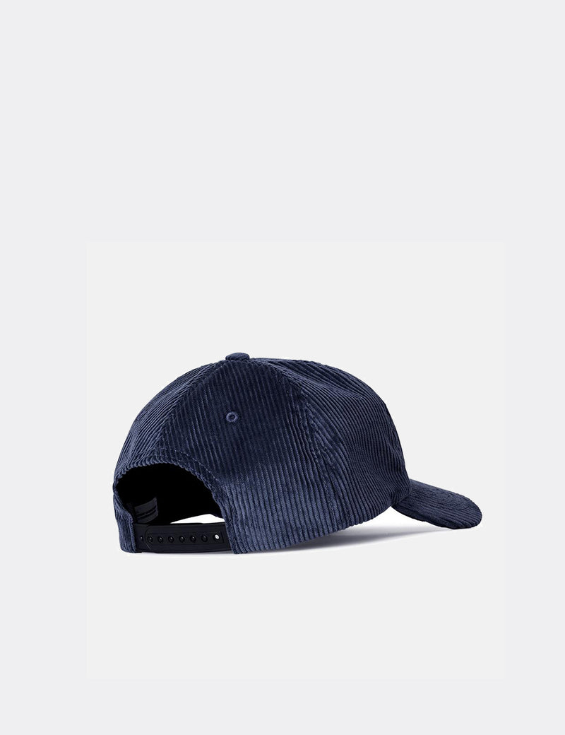 Norse Projects 6-Panel Cap (Corduroy)-Petrol Blue