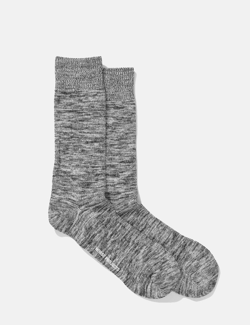 Norse Projects Bjarki Blend Socks - Heather Grey