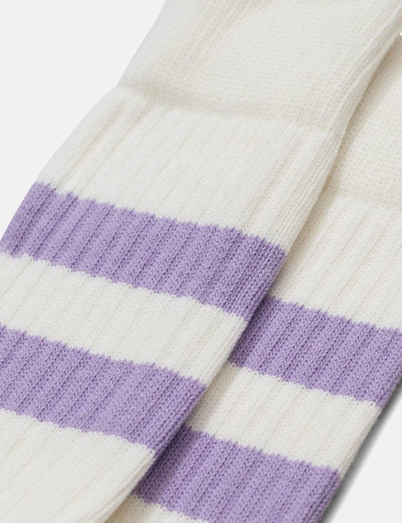 Norse Projects Bjarkl Cotton Sport Socks - Heather Purple