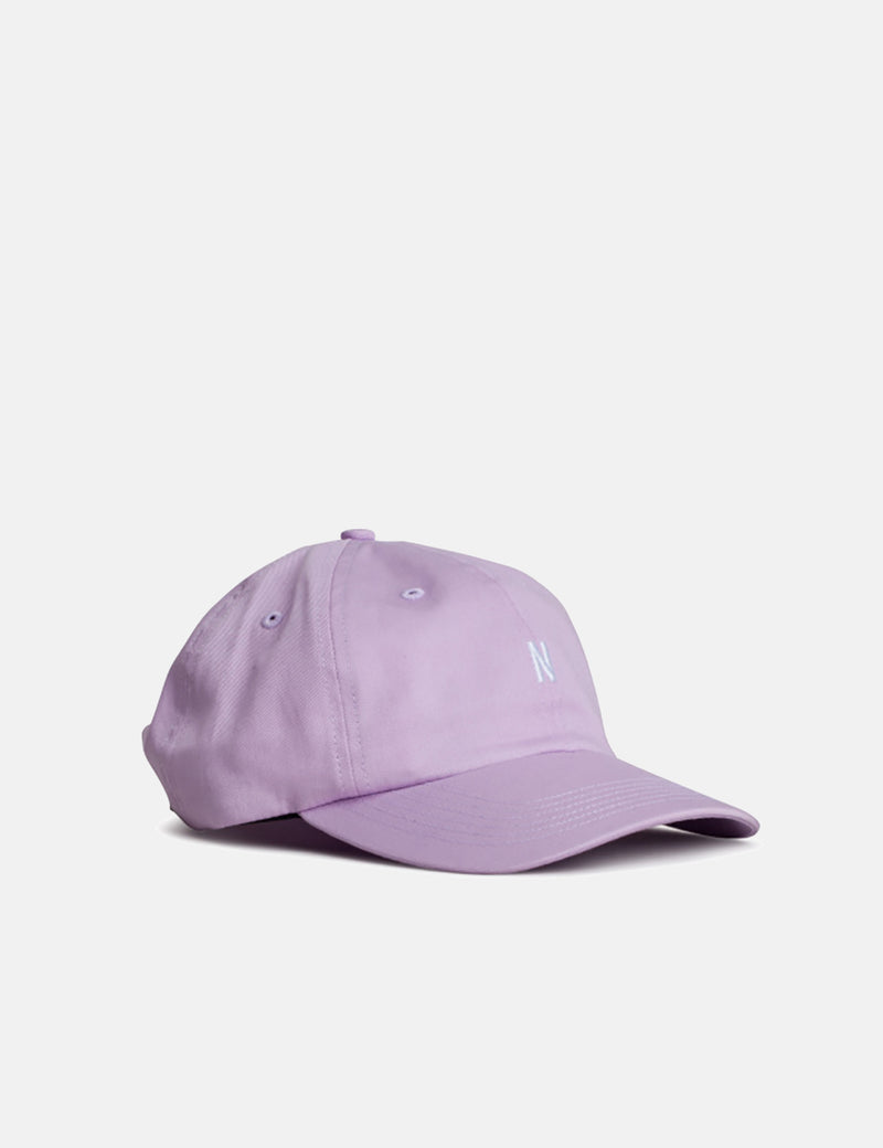 Norse Projects Light Twill Sports Cap - Heather Purple