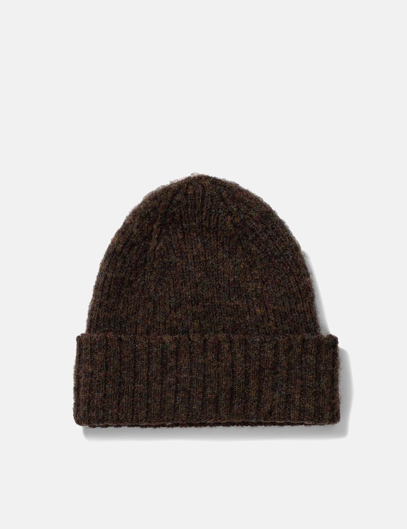 Norse Projects Brushed LambswoolBeanie-ブラックマルチ