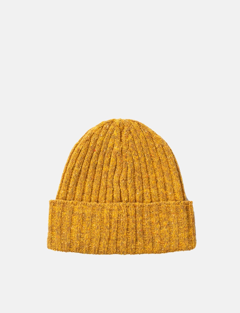 Norse Projects Nepsビーニーハット（ウール）-マスタードイエロー