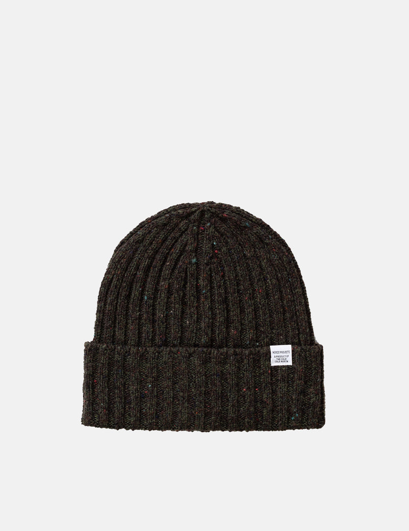 Norse Projects Neps Beanie Hat (Wool) - Beech Green