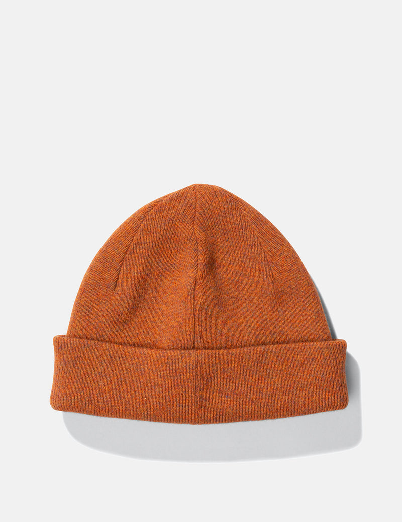 Norse Projects Light Wool Beanie Hat - Cadmium Orange
