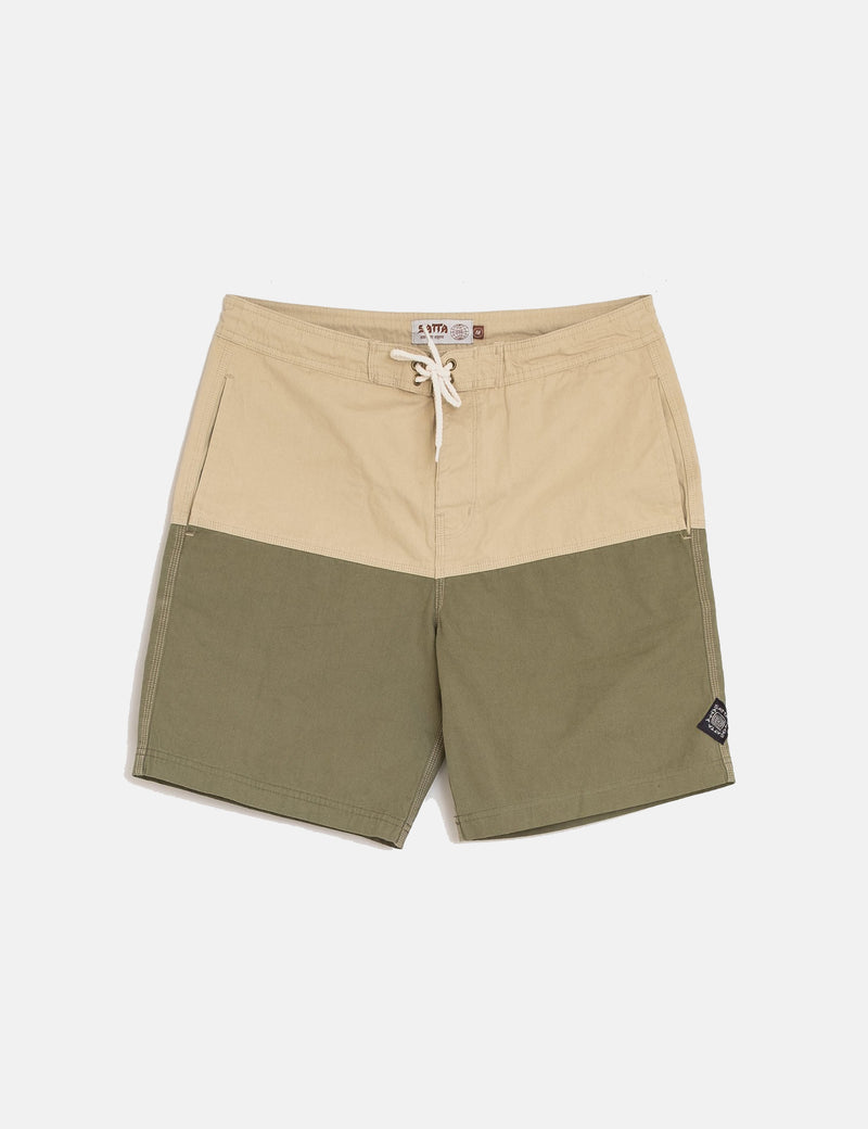 Satta Nasi Board Shorts - Khaki / Grün